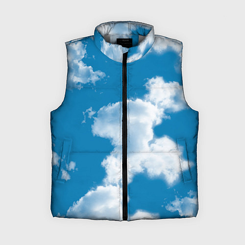 Женский жилет Небо в облаках / 3D-Светло-серый – фото 1