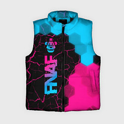 Женский жилет FNAF - neon gradient: по-вертикали, цвет: 3D-черный