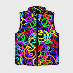 Женский жилет Неоновый беспорядок, цвет: 3D-черный