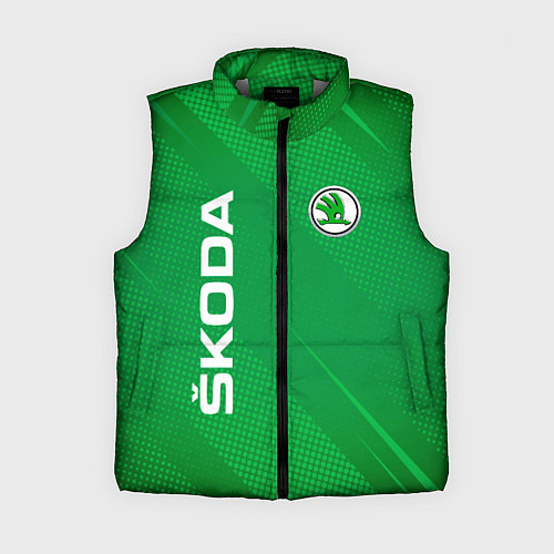 Женский жилет Skoda abstraction sport / 3D-Светло-серый – фото 1