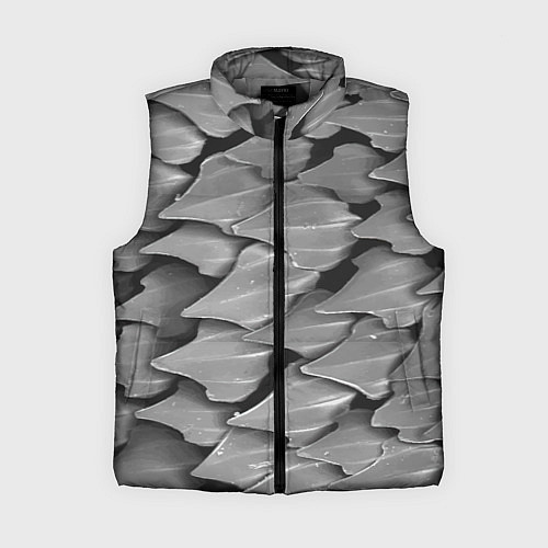 Женский жилет Кожа акулы - броня / 3D-Светло-серый – фото 1