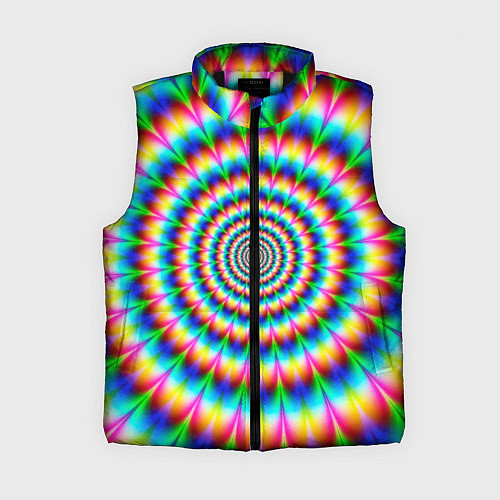 Женский жилет Радужная оптическая иллюзия / 3D-Черный – фото 1