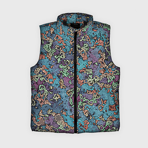 Женский жилет Галлюциногенные узоры / 3D-Черный – фото 1