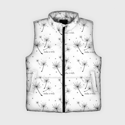 Женский жилет Make a Wish паттерн / 3D-Светло-серый – фото 1