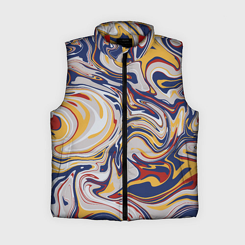 Женский жилет Лунные разводы красок / 3D-Красный – фото 1