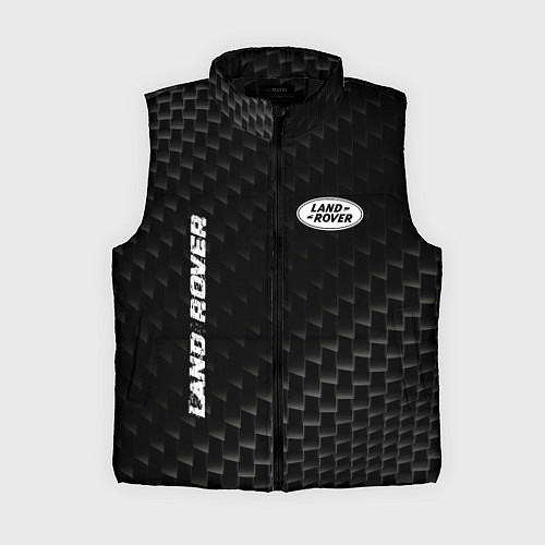Женский жилет Land Rover карбоновый фон / 3D-Черный – фото 1