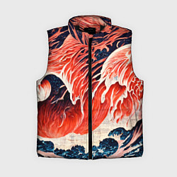 Женский жилет Великая красная волна