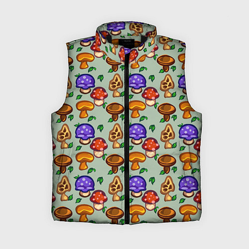 Женский жилет Грибы Стардью / 3D-Черный – фото 1