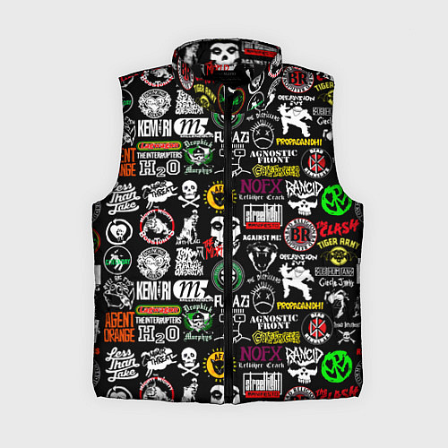 Женский жилет Inscriptions in English quotes / 3D-Черный – фото 1