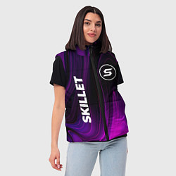 Женский жилет Skillet violet plasma, цвет: 3D-черный — фото 2