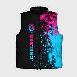 Женский жилет Chelsea - neon gradient: по-вертикали, цвет: 3D-черный