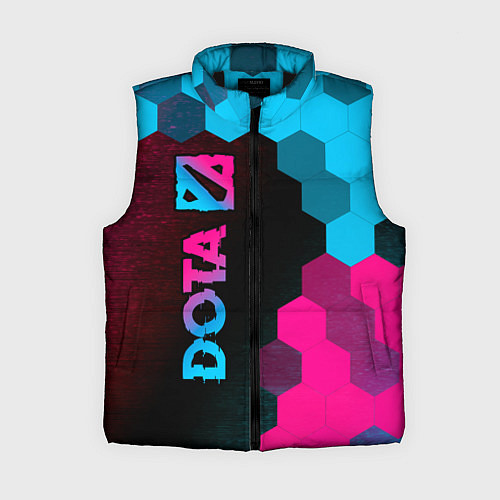 Женский жилет Dota - neon gradient: по-вертикали / 3D-Черный – фото 1