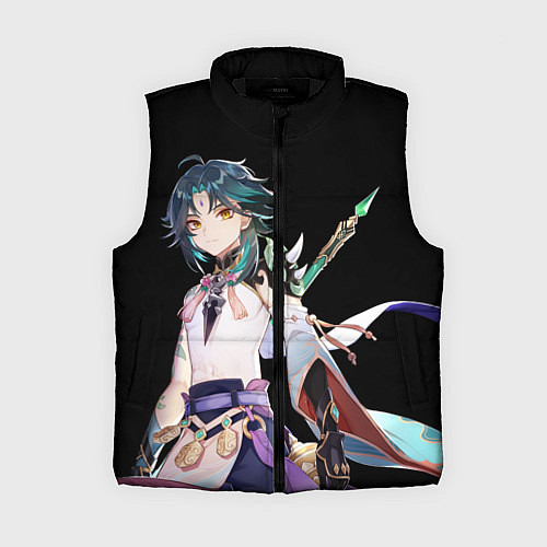 Женский жилет Адепт Сяо - Минимализм / 3D-Черный – фото 1