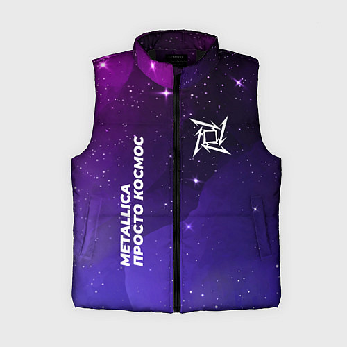 Женский жилет Metallica просто космос / 3D-Черный – фото 1