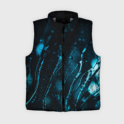 Женский жилет Огни в каплях дождя / 3D-Светло-серый – фото 1