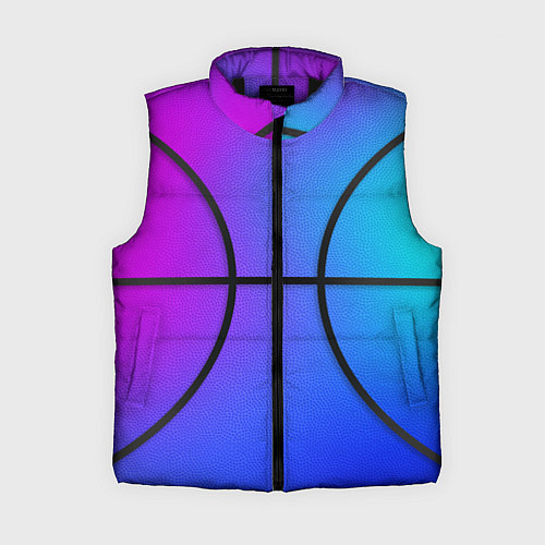 Женский жилет Градиентный баскетбольный мяч / 3D-Черный – фото 1