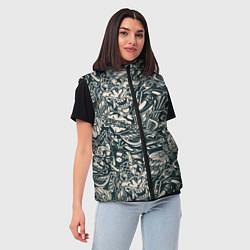 Женский жилет Винтажные flash tatoo, цвет: 3D-черный — фото 2