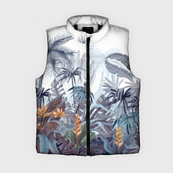 Женский жилет Пышный тропический лес, цвет: 3D-черный