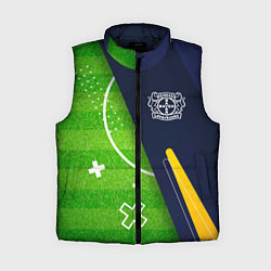 Женский жилет Bayer 04 football field, цвет: 3D-черный