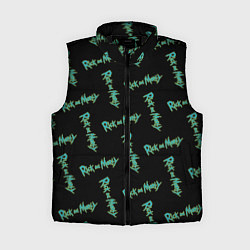 Женский жилет Patten logo Rick and Morty, цвет: 3D-черный