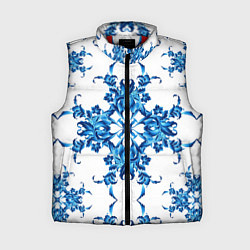 Женский жилет Гжель цветы