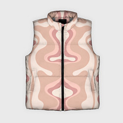 Женский жилет Линии абстрактные цветные, цвет: 3D-светло-серый