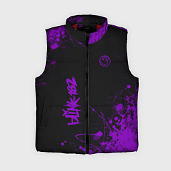 Женский жилет Blink 182 фиолетовые брызги, цвет: 3D-красный