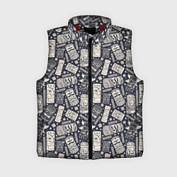 Женский жилет Маски деревянные, цвет: 3D-красный