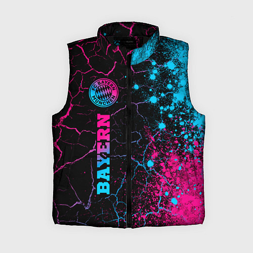 Женский жилет Bayern - neon gradient: по-вертикали / 3D-Черный – фото 1