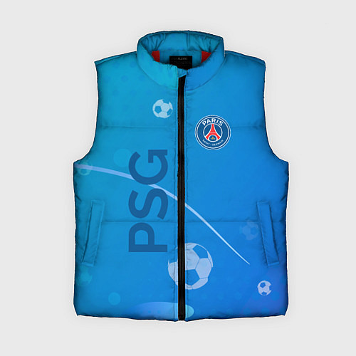 Женский жилет Psg абстракция спорт / 3D-Красный – фото 1