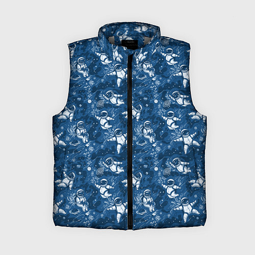 Женский жилет Космонавт с котом / 3D-Светло-серый – фото 1