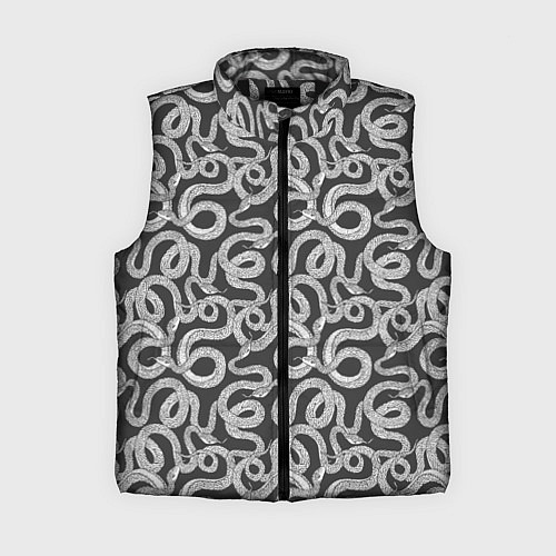 Женский жилет Змея с языком / 3D-Черный – фото 1