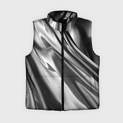Женский жилет Объёмный сатин - текстура, цвет: 3D-черный