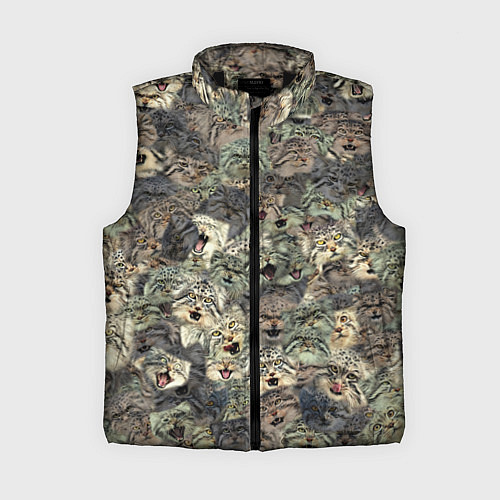 Женский жилет Мануловый камуфляж / 3D-Черный – фото 1