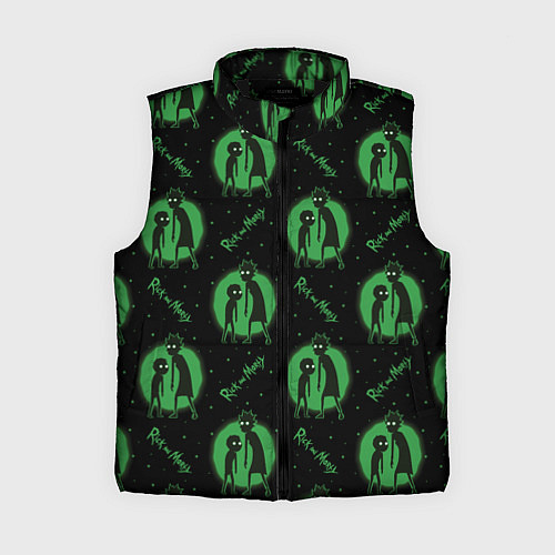 Женский жилет Rick and Morty Zombie / 3D-Черный – фото 1