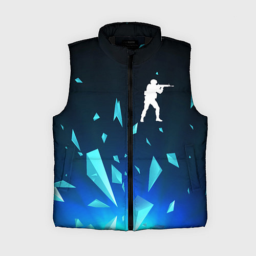 Женский жилет Counter Strike взрыв частиц / 3D-Черный – фото 1
