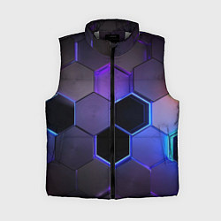 Женский жилет Стеклянные цветные соты - текстура