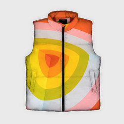 Женский жилет Красно-жёлто-оранжевый паттерн