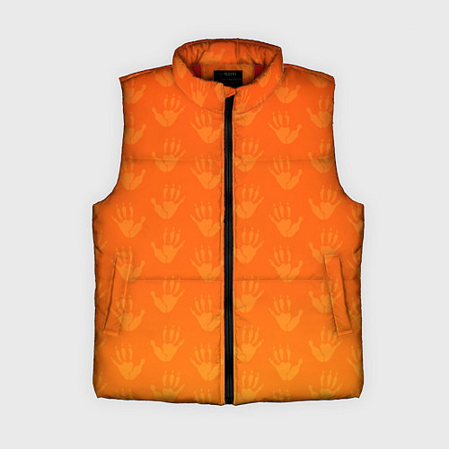 Женский жилет Лапки опоссума оранжевые / 3D-Красный – фото 1