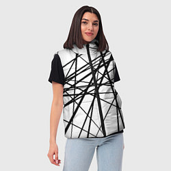 Женский жилет Пересечение линий, цвет: 3D-светло-серый — фото 2