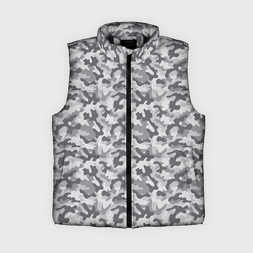 Женский жилет Камуфляж М-21 серый / 3D-Черный – фото 1