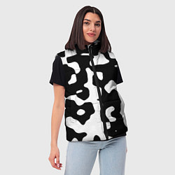 Женский жилет Камуфляж Cowskin крупный, цвет: 3D-черный — фото 2