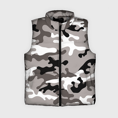 Женский жилет Камуфляж Urban крупный / 3D-Светло-серый – фото 1