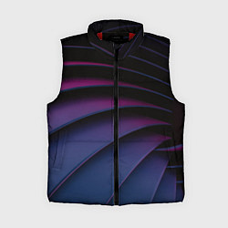 Женский жилет Спиральные тёмные пластины, цвет: 3D-красный