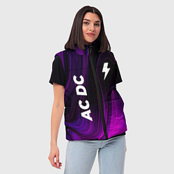 Женский жилет AC DC violet plasma, цвет: 3D-черный — фото 2