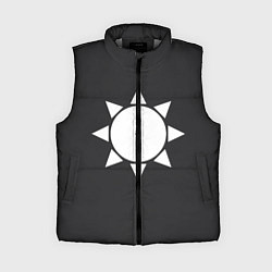 Женский жилет Белое солнце узор, цвет: 3D-светло-серый