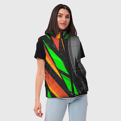 Женский жилет Абстракция / 3D-Красный – фото 3