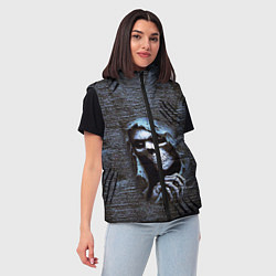 Женский жилет Скелет, цвет: 3D-черный — фото 2