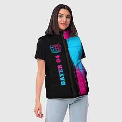 Женский жилет Bayer 04 - neon gradient: по-вертикали, цвет: 3D-черный — фото 2