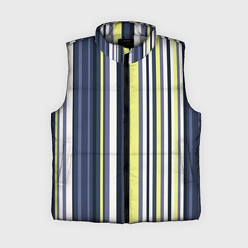 Женский жилет Абстрактные разноцветные линии / 3D-Светло-серый – фото 1